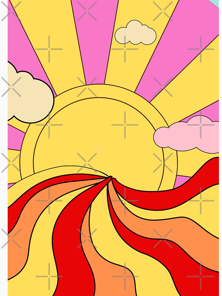 retro sunset pattern design shirts by anandsiva2703 Hoodie, Sweatshirt | BlankRebels.com (Image 3)