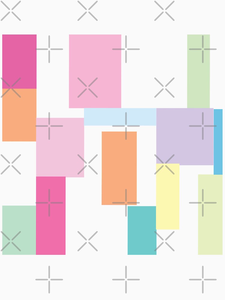 Pastel blocks pattern by TheImperfecto T-Shirts, Hoodie, Sweatshirt | BlankRebels.com (Image 3)