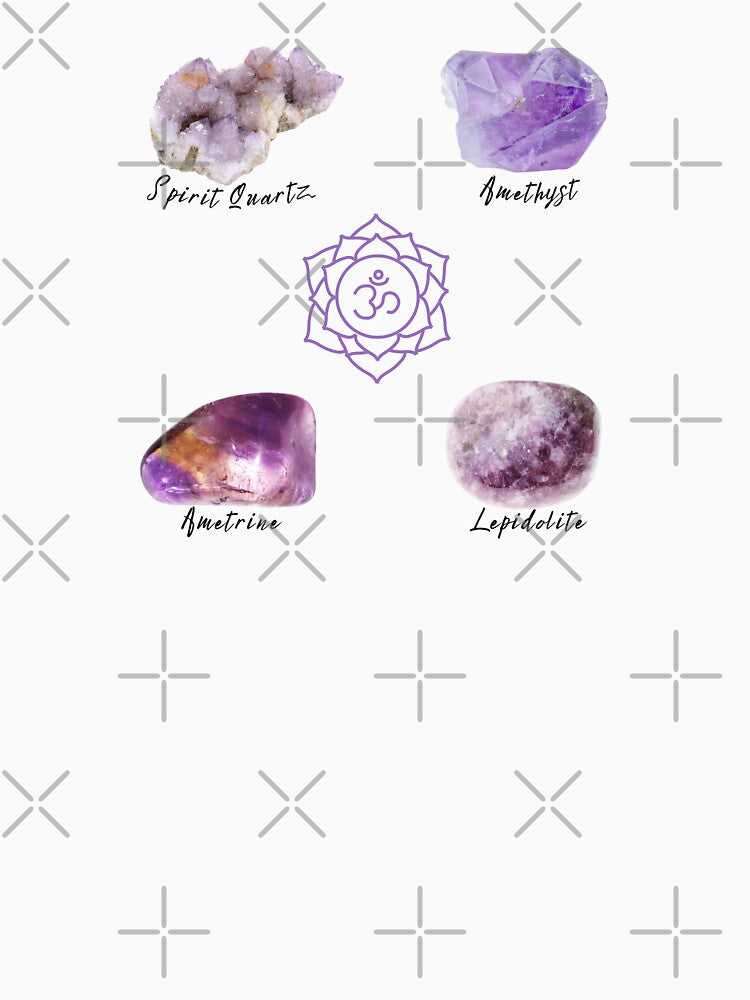 Crown Chakra Crystals by mooneko T-Shirts, Hoodie, Sweatshirt | BlankRebels.com (Image 3)