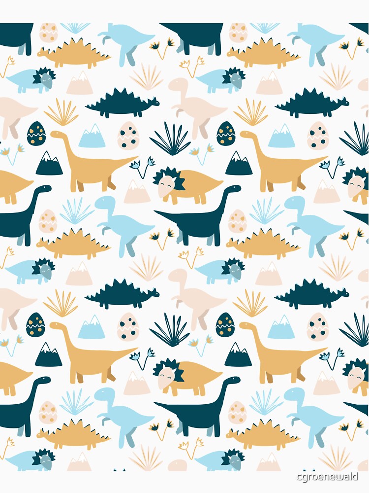 Cute Dinosaur Pattern by cgroenewald T-Shirts, Hoodie, Sweatshirt | BlankRebels.com (Image 3)