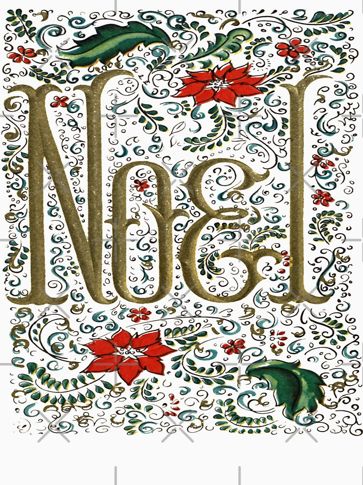 ugliest Retro Floral typography Bohemian Christmas Joyeux Noel by LEILA ART SPACE T-Shirts, Hoodie, Sweatshirt (Image 3)