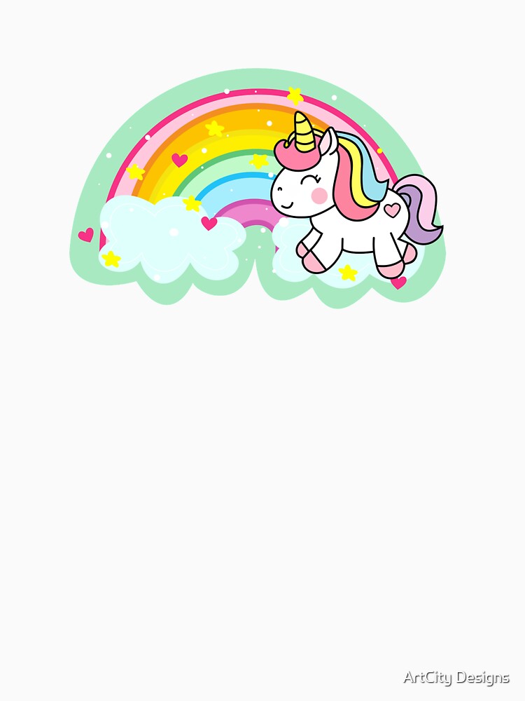 Rainbow Unicorn by ArtCity Designs T-Shirts, Hoodie, Sweatshirt | BlankRebels.com (Image 3)