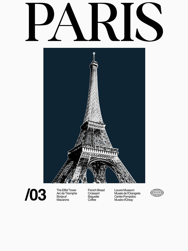 Paris Minimalist Aesthetic by moyjoystudio T-Shirts, Hoodie, Sweatshirt | BlankRebels.com (Image 3)