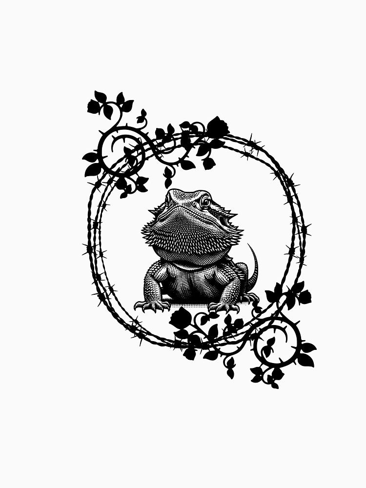Barbs and Thorns Bearded Dragon by PugaliciousArt T-Shirts, Hoodie, Sweatshirt | BlankRebels.com (Image 3)