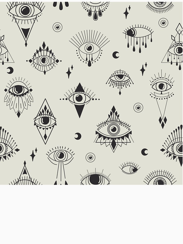 Mediterranean Greek Evil Eye Protection Amulet Pattern - Evil Eye Amulets by antevasinart T-Shirts, Hoodie,... (Image 3)