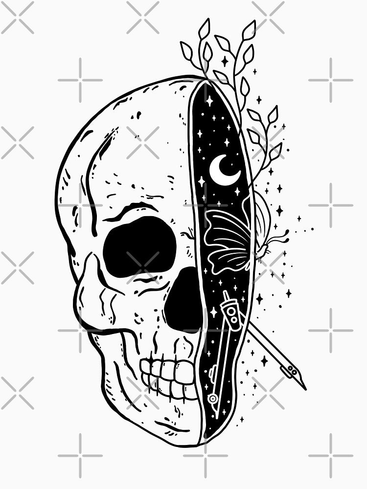 Skull and Science by ethnicdrawing T-Shirts, Hoodie, Sweatshirt | BlankRebels.com (Image 3)