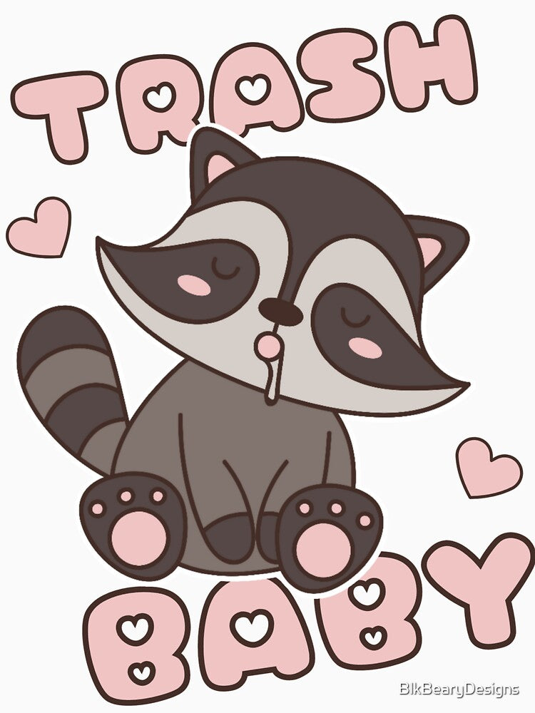 Trash Baby kawaii raccoon by BlkBearyDesigns T-Shirts, Hoodie, Sweatshirt | BlankRebels.com (Image 3)