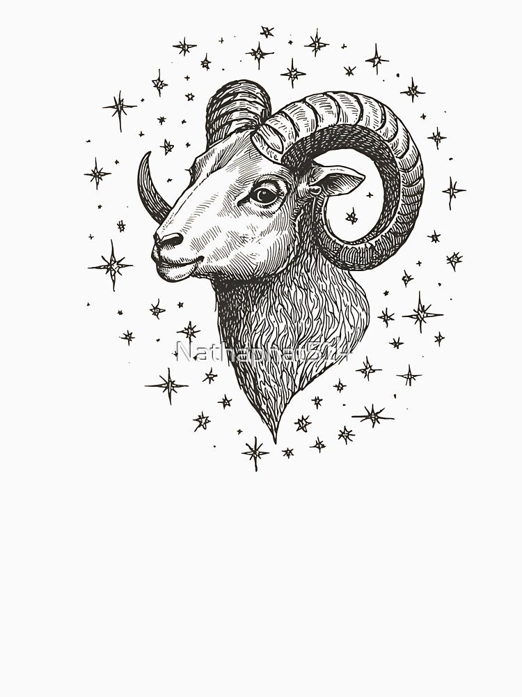 Cosmic Aries Vintage Zodiac Constellation by Nathaphat514 T-Shirts, Hoodie, Sweatshirt | BlankRebels.com (Image 3)
