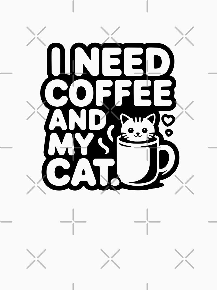 Coffee And My Cat Quote by Dimitrispoli T-Shirts, Hoodie, Sweatshirt | BlankRebels.com (Image 3)