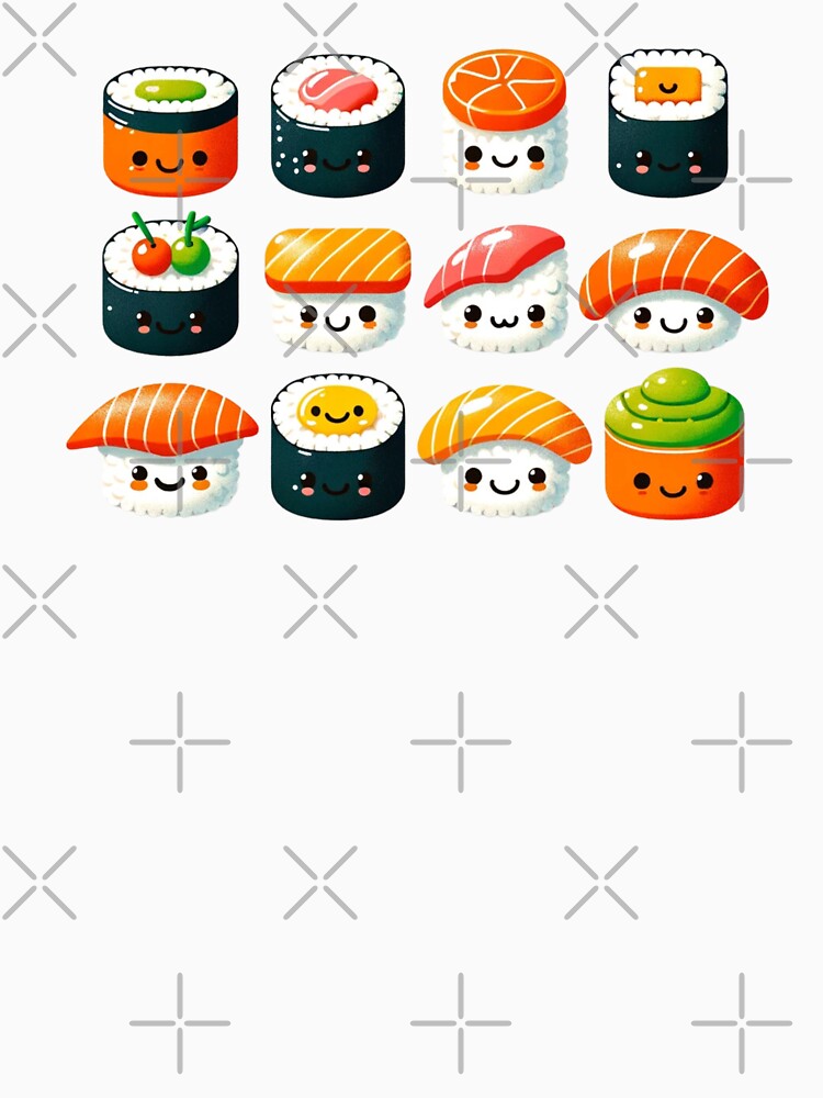 Sushi | Japanese | Kawaii | Food by ShopCoolStop T-Shirts, Hoodie, Sweatshirt | BlankRebels.com (Image 3)