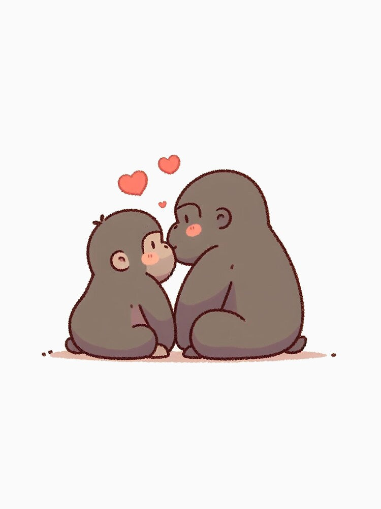 Gorilla Couple Valentine's Day by LemuellTrends T-Shirts, Hoodie, Sweatshirt | BlankRebels.com (Image 3)