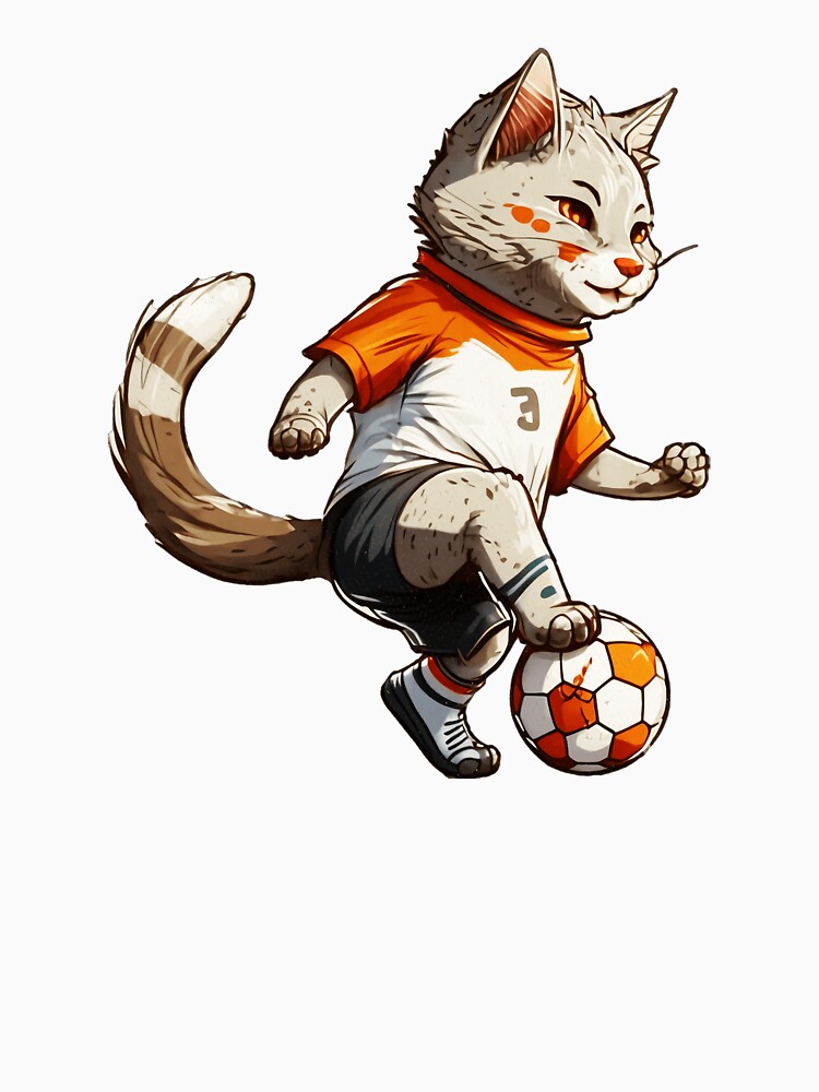 Soccer Cat - Vintage Sports Design by GabrieSketcham
