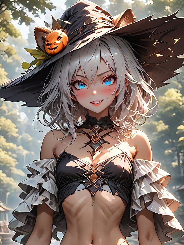 Witch anime girl portrait art by TheArtistOf2022