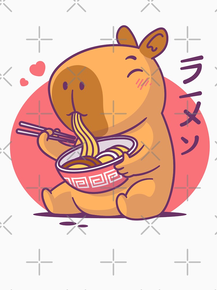 Capybara Ramen Lover by zoljo T-Shirts, Hoodie, Sweatshirt | BlankRebels.com (Image 3)