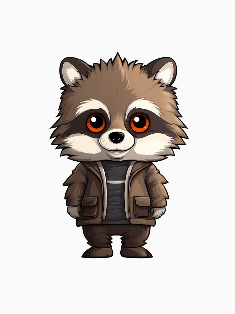 Cute raccoon - Cartoon Style by Vansky-Art T-Shirts, Hoodie, Sweatshirt | BlankRebels.com (Image 3)