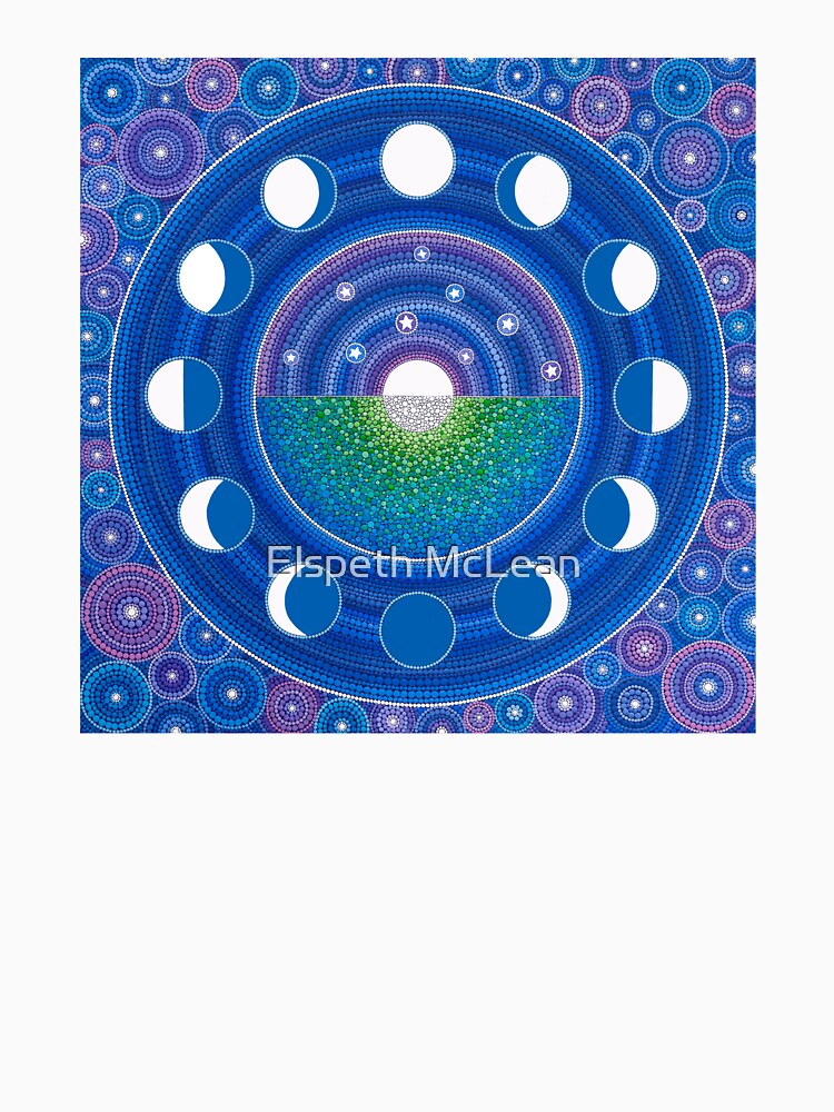 Moon Phase Mandala by Elspeth McLean T-Shirts, Hoodie, Sweatshirt | BlankRebels.com (Image 3)