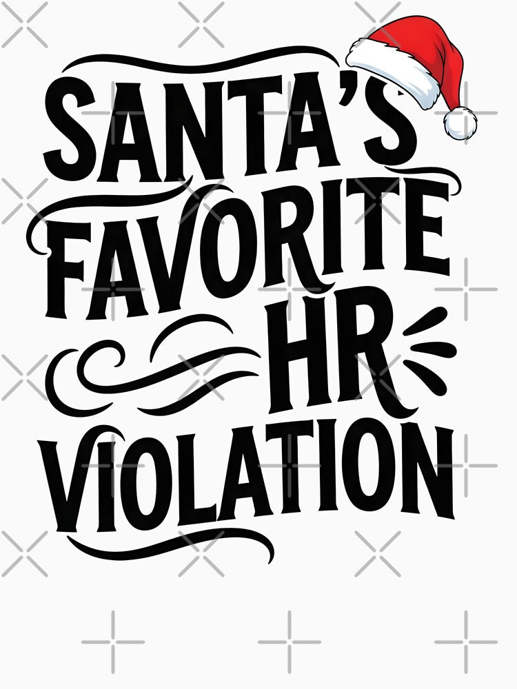 Vintage Sarcastic Retro HR Violation Christmas Office Ironic by BakeryDozen T-Shirts, Hoodie, Sweatshirt (Image 3)