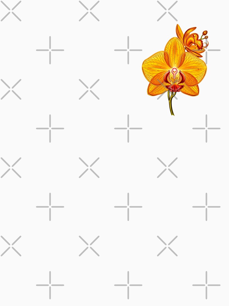 Amber Citrine Orchid Flower - Vintage Jewel Botany & Crystal Alchemy by Credisaim T-Shirts, Hoodie, Sweatshirt (Image 3)