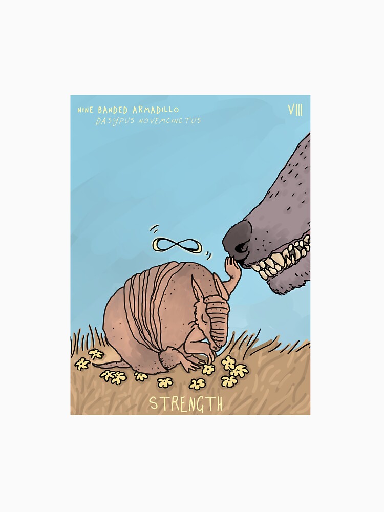 Strength Tarot Armadillo by digandphil T-Shirts, Hoodie, Sweatshirt | BlankRebels.com (Image 3)