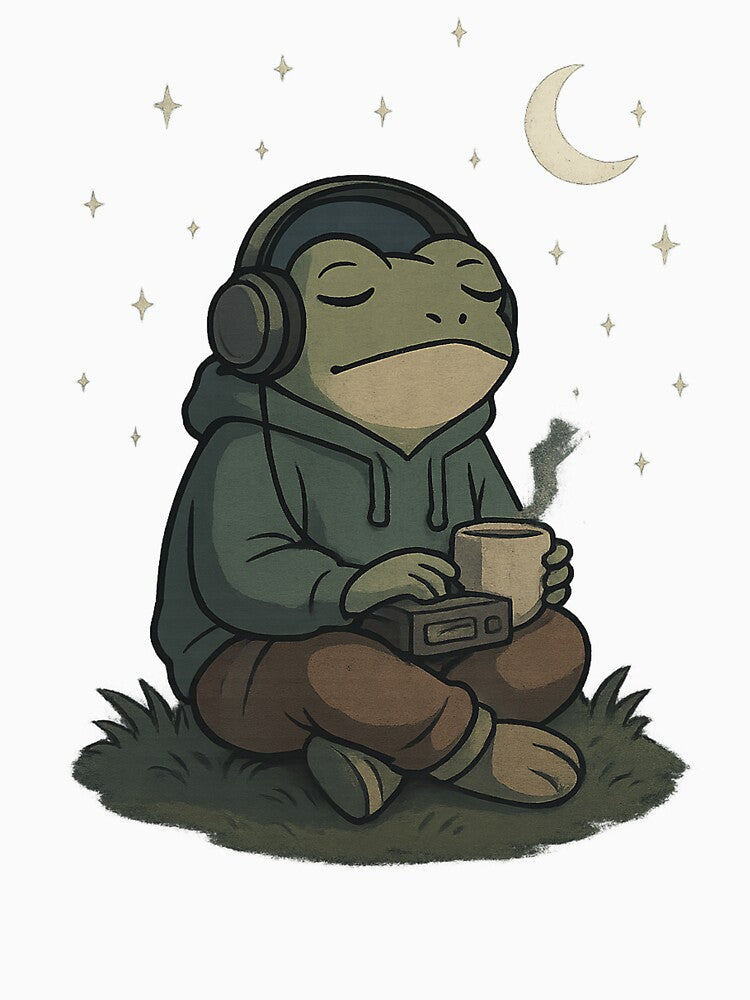 Lo-Fi Frog Nights by IDI0T0 T-Shirts, Hoodie, Sweatshirt | BlankRebels.com (Image 3)