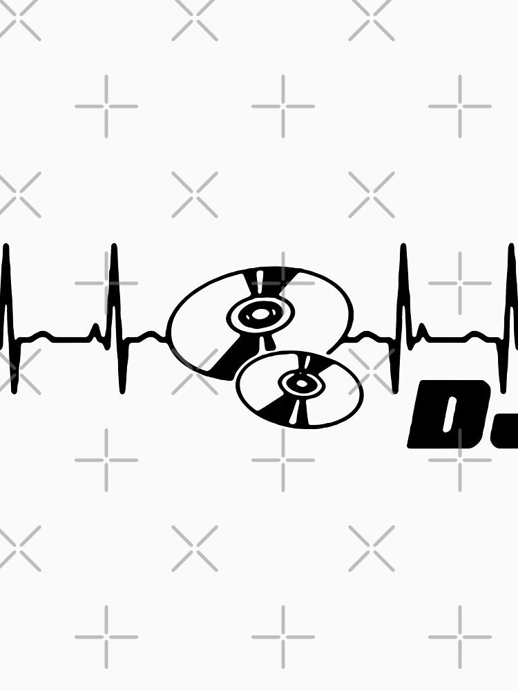Love Dj heart beat Eat Sleep Dj Repeat Love Dj Music Funny Saying Art Design Happy Apparel Essential... (Image 3)