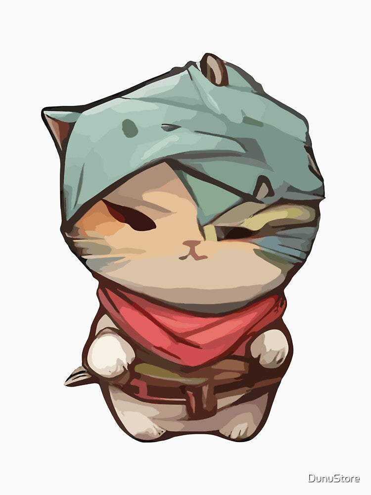 cute kawaii ninja cat with cute eyes by DunuStore T-Shirts, Hoodie, Sweatshirt | BlankRebels.com (Image 3)