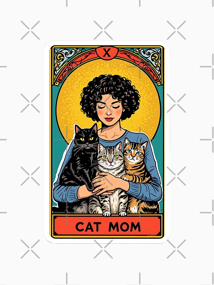 The Cat Mom Tarot Card by LifmusGoDesigns T-Shirts, Hoodie, Sweatshirt | BlankRebels.com (Image 3)