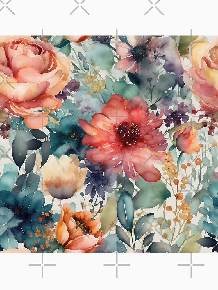 Springtime Floral Blooms 2 : Watercolor Floral Seamless Pattern for DIY Crafts and Home Decor by Shadi Rosenow... (Image 3)