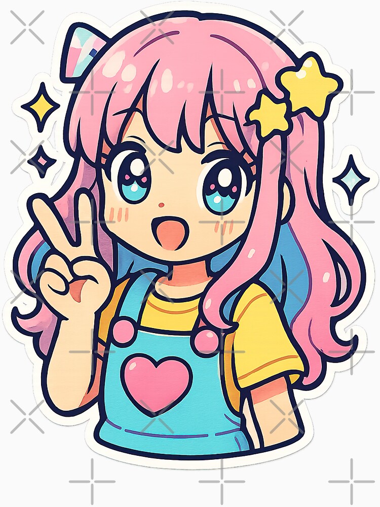 Kawaii Anime Girl, Y2K Aesthetic by graphic-genie