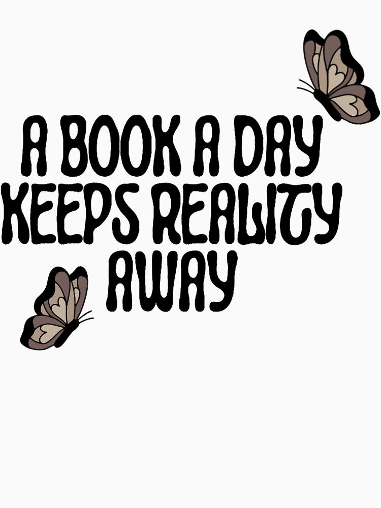 A Book A Day Keeps Reality Away Butterfly by MayciePe T-Shirts, Hoodie, Sweatshirt | BlankRebels.com (Image 3)