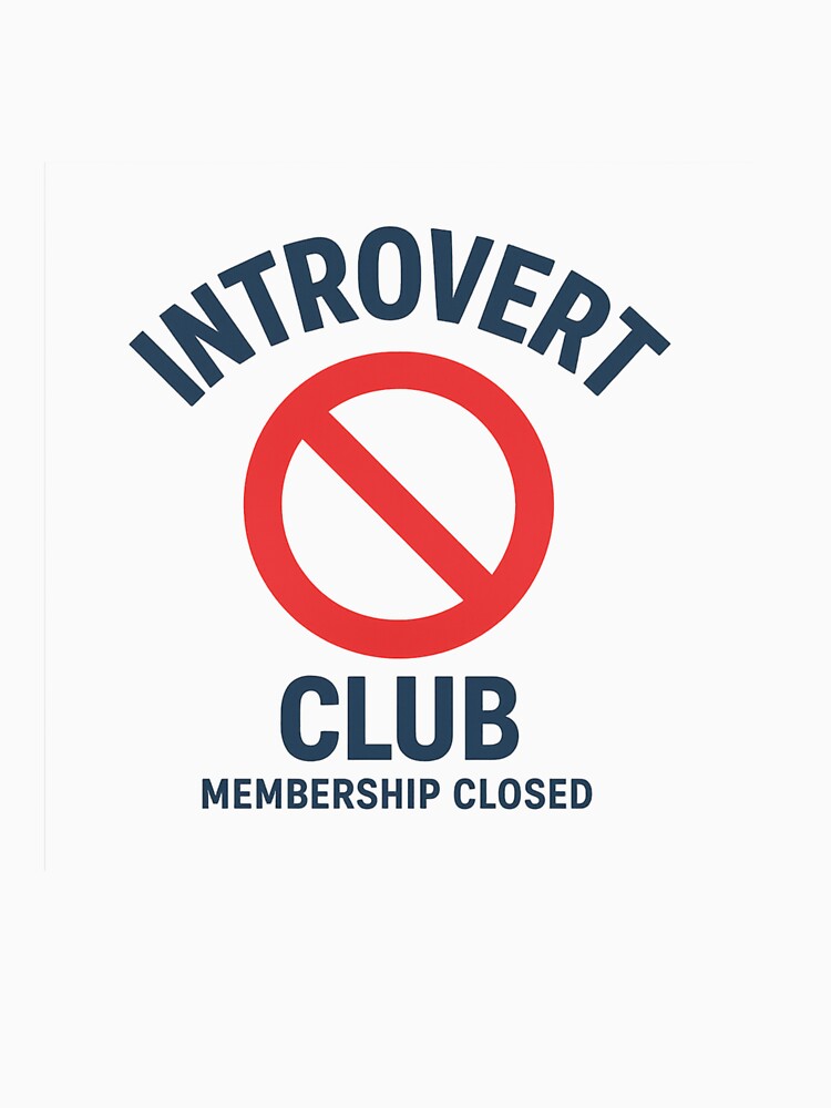 Introvert Club Shirt – Funny Anti-Social T-Shirt for Introverts | Membership Closed Tee by DJCApparel Hoodie,... (Image 3)