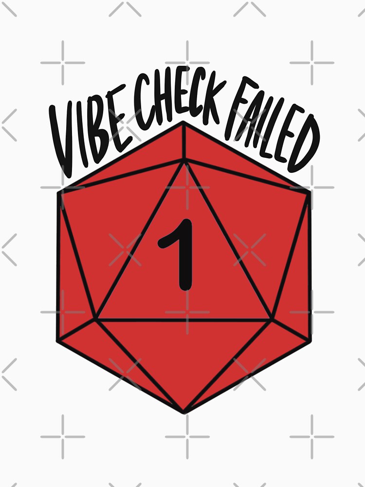 Vibe Check Failed D20 by ladystromas T-Shirts, Hoodie, Sweatshirt | BlankRebels.com (Image 3)