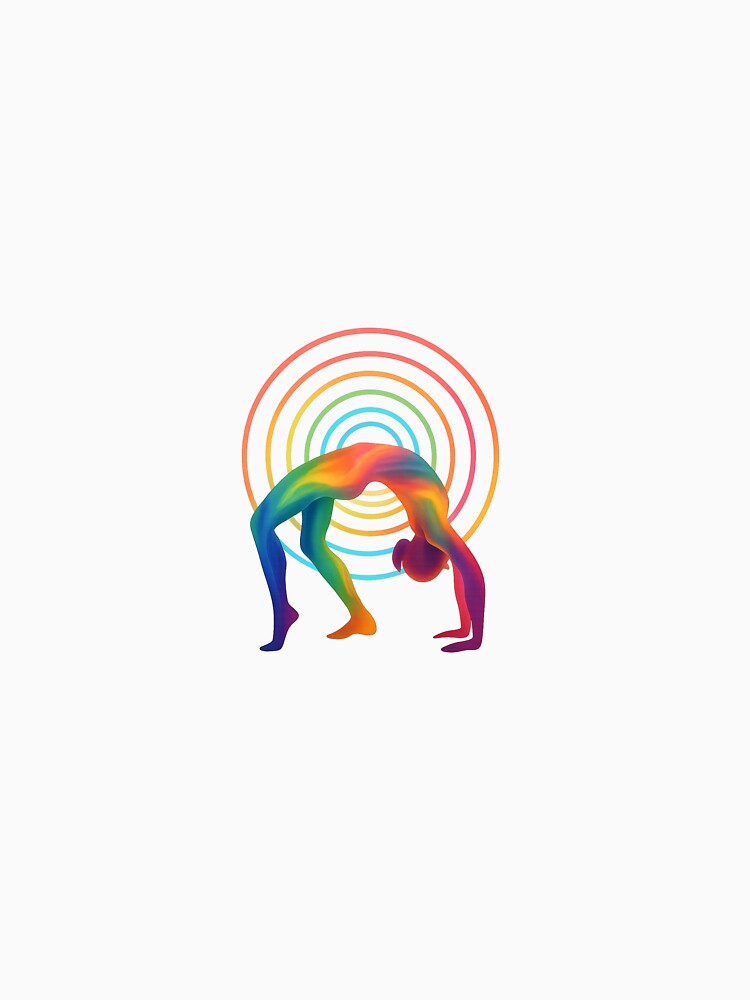 Chakra Energy Wheel Pose by Fitnessandyoga T-Shirts, Hoodie, Sweatshirt | BlankRebels.com (Image 3)