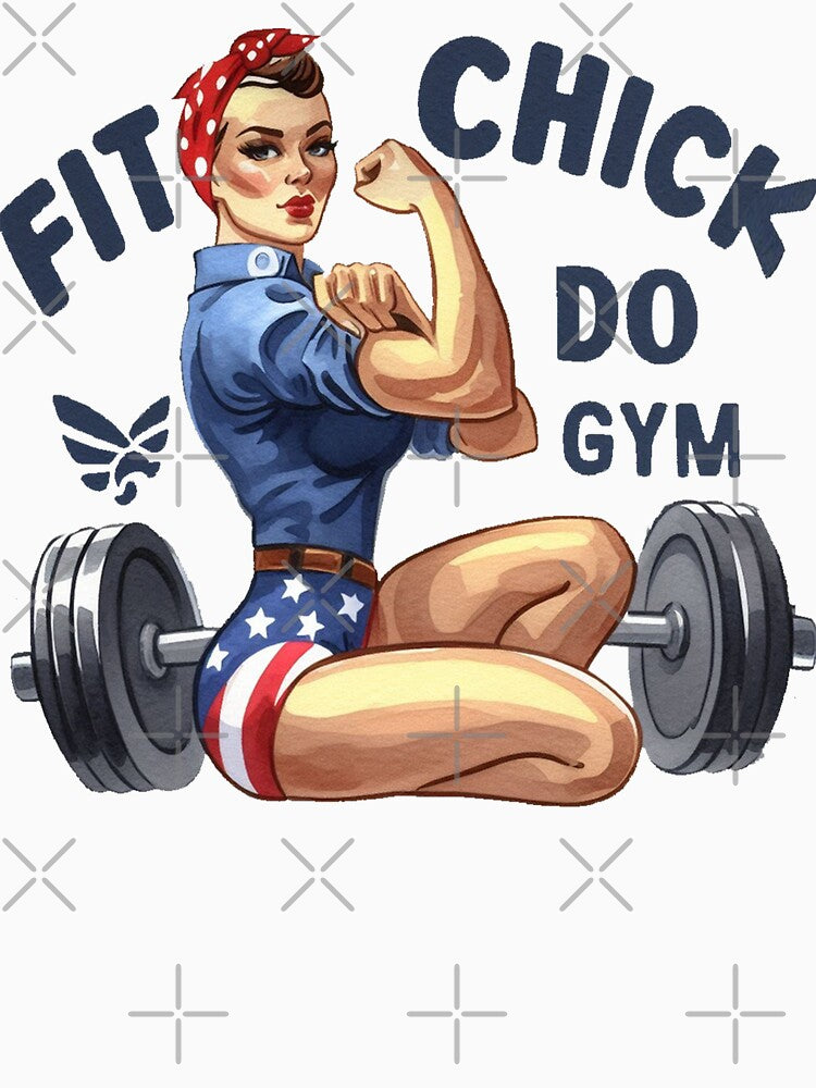 Fit Chick Gym Girl by maximinano100k T-Shirts, Hoodie, Sweatshirt | BlankRebels.com (Image 3)