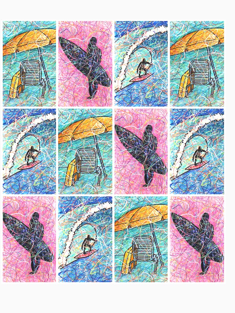 Surfing Art for Kids by Kitslam Art T-Shirts, Hoodie, Sweatshirt | BlankRebels.com (Image 3)