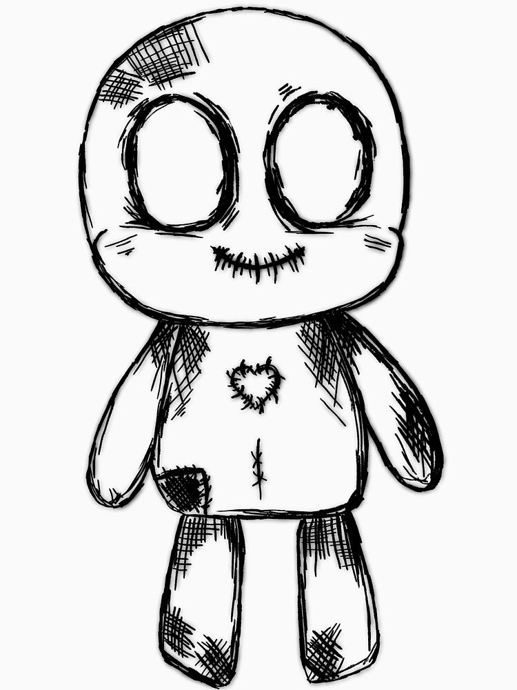 Cute voodoo doll guy by BerryPecanArts T-Shirts, Hoodie, Sweatshirt | BlankRebels.com (Image 3)