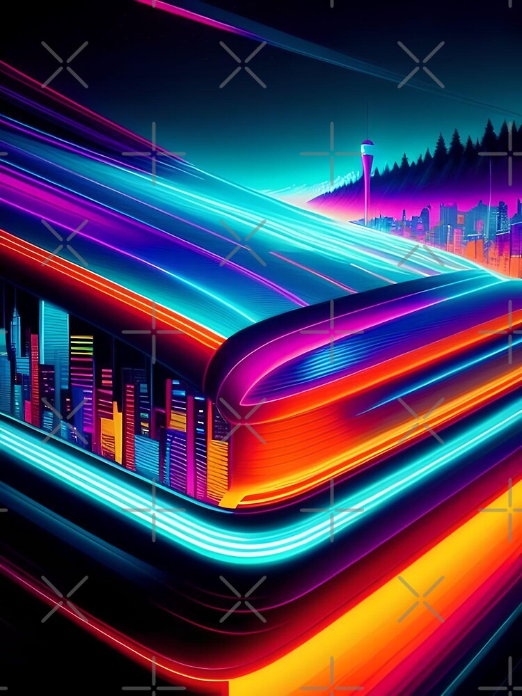City of Neon Lights Abstract Art by Esterlane T-Shirts, Hoodie, Sweatshirt | BlankRebels.com (Image 3)