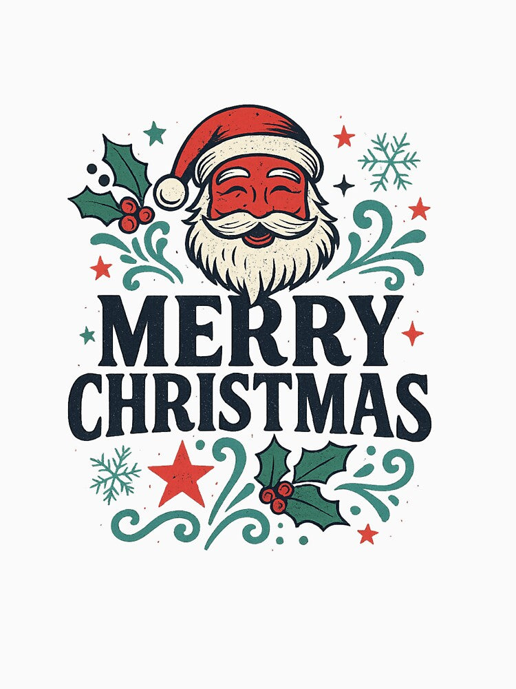 Vintage Santa Christmas T-Shirt | Retro Holiday Streetwear Tee | Merry Christmas Gift Idea by darkan1 Hoodie,... (Image 3)