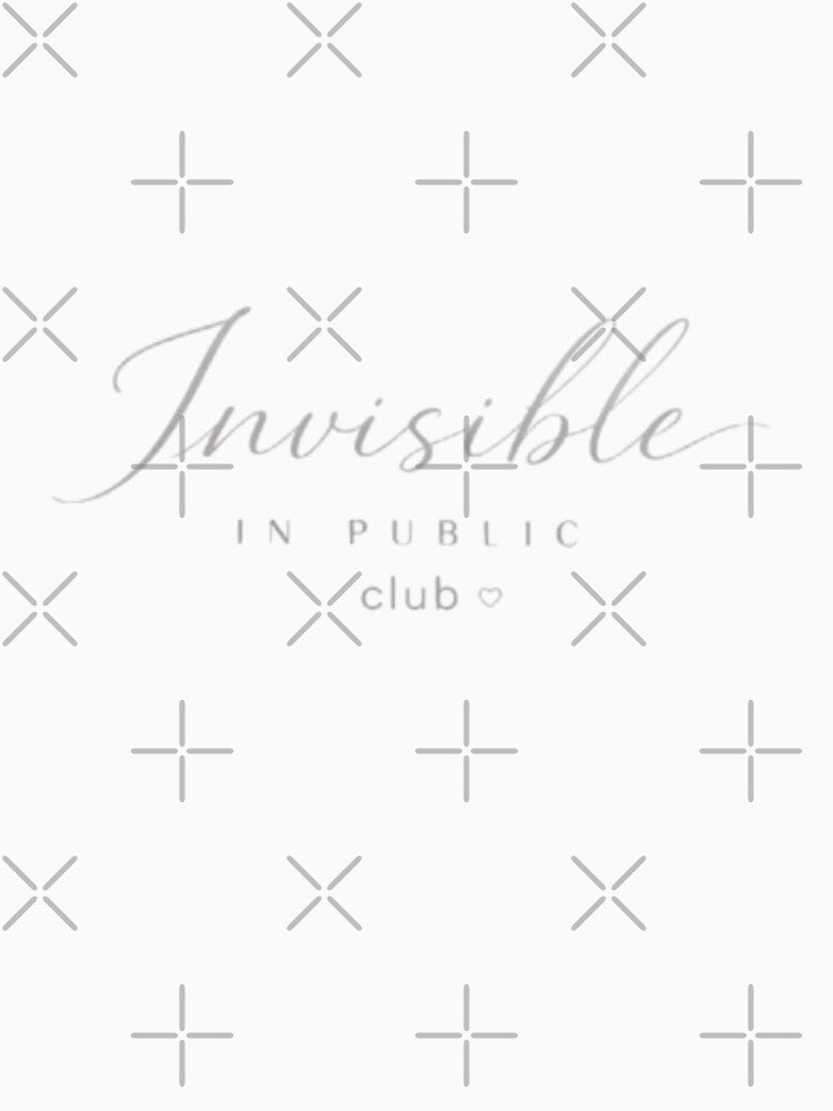 Invisible In Public Club – Minimal Soft Grey Introvert Aesthetic Design by Sanika arts T-Shirts, Hoodie, Sweatshirt (Image 3)