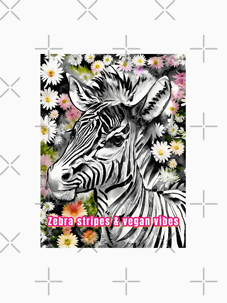Zebra & daisies by AliciaSanson T-Shirts, Hoodie, Sweatshirt | BlankRebels.com (Image 3)