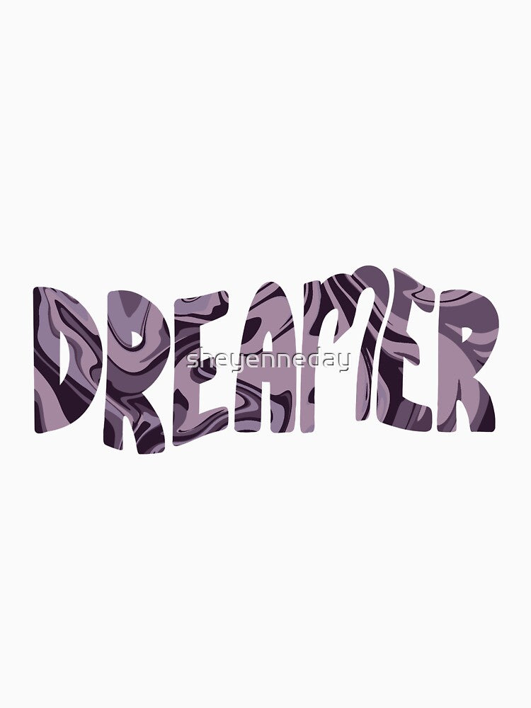 Dreamer purple marble lettering by sheyenneday T-Shirts, Hoodie, Sweatshirt | BlankRebels.com (Image 3)