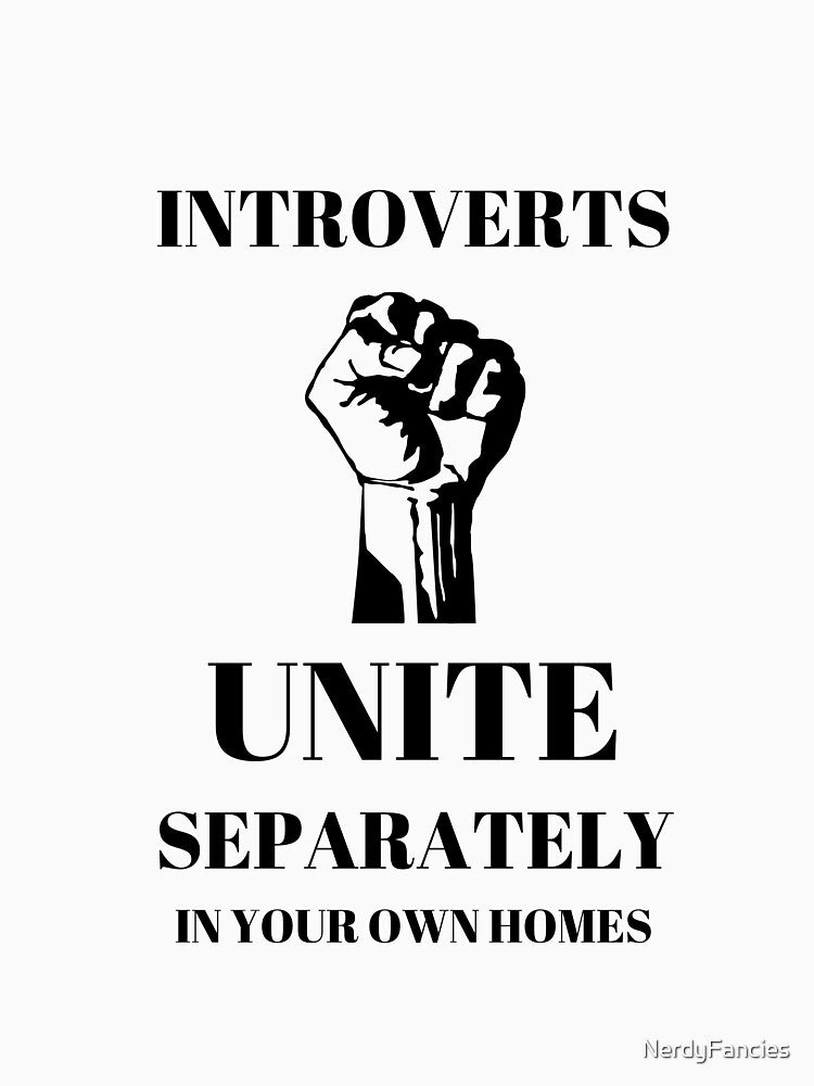 Introverts Unite by NerdyFancies T-Shirts, Hoodie, Sweatshirt | BlankRebels.com (Image 3)