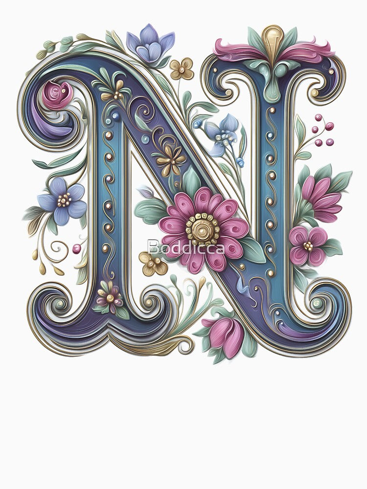 Belle Epoque Monogram N by Boddicca T-Shirts, Hoodie, Sweatshirt | BlankRebels.com (Image 3)