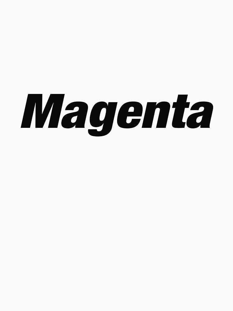Magenta Typography Art – Minimal Modern Word Design by davewave008 T-Shirts, Hoodie, Sweatshirt | BlankRebels.com (Image 3)