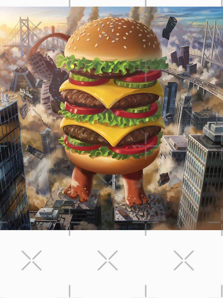 burgerzilla by richard ely T-Shirts, Hoodie, Sweatshirt | BlankRebels.com (Image 3)