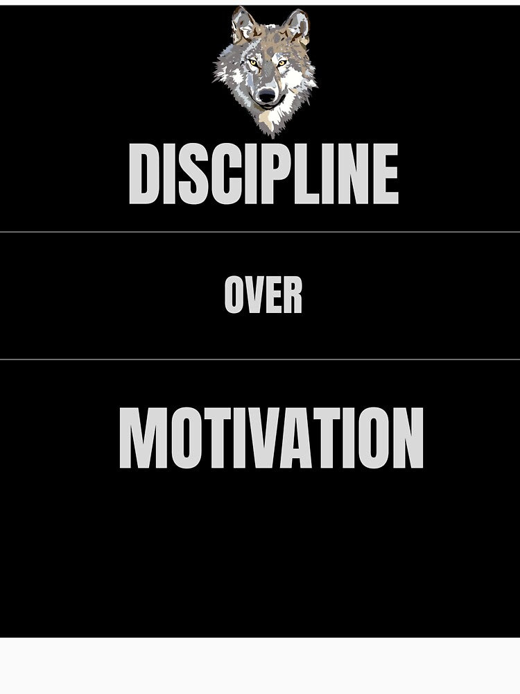 DISCIPLINE OVER MOTIVATION by Boldquotestudio T-Shirts, Hoodie, Sweatshirt | BlankRebels.com (Image 3)