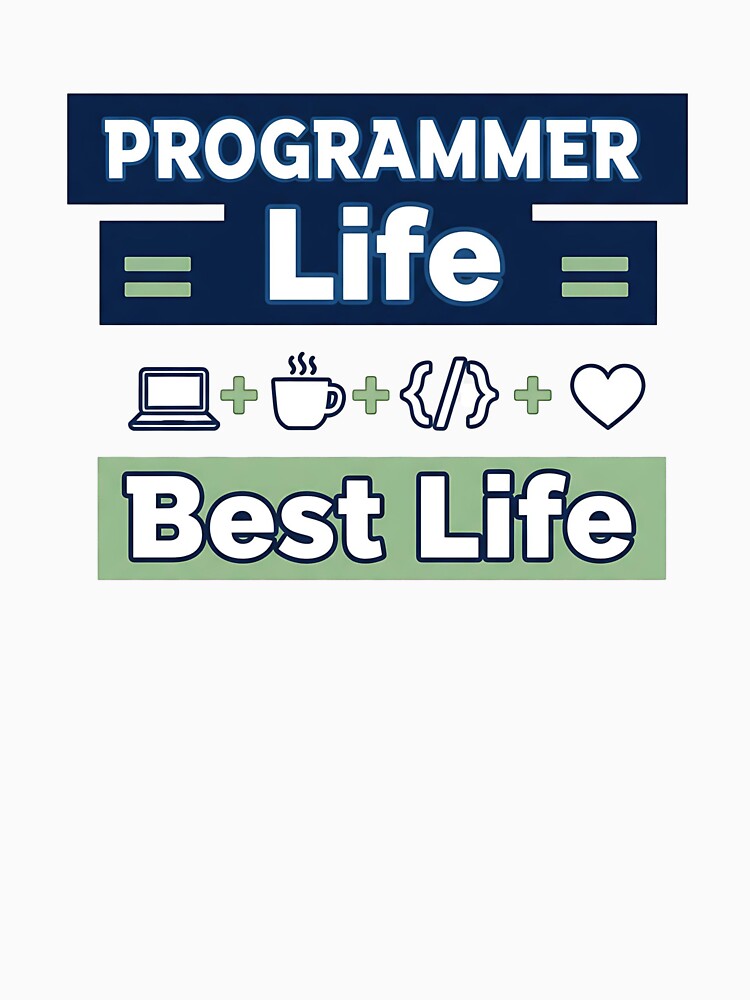 Programmer Life = Best Life – Funny Developer T-Shirt by Muzgle Hoodie, Sweatshirt | BlankRebels.com (Image 3)