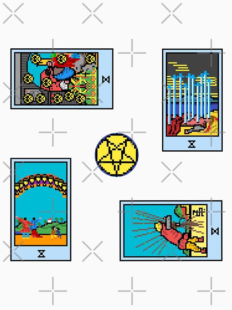 Pixel Waite Tarot Minor Arcana Tens- 83rd Sticker Pack and Magnets by Pixel Waite T-Shirts, Hoodie, Sweatshirt (Image 3)