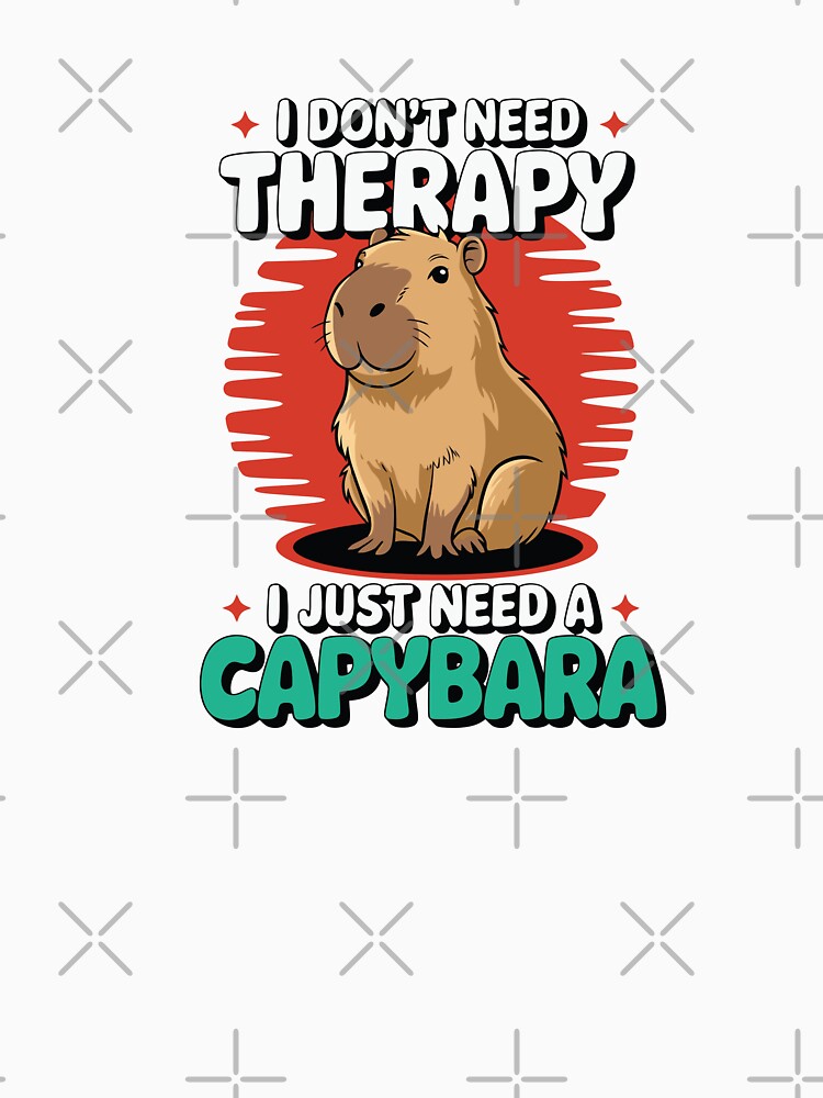 Capybara Therapy by Polarisofficial T-Shirts, Hoodie, Sweatshirt | BlankRebels.com (Image 3)