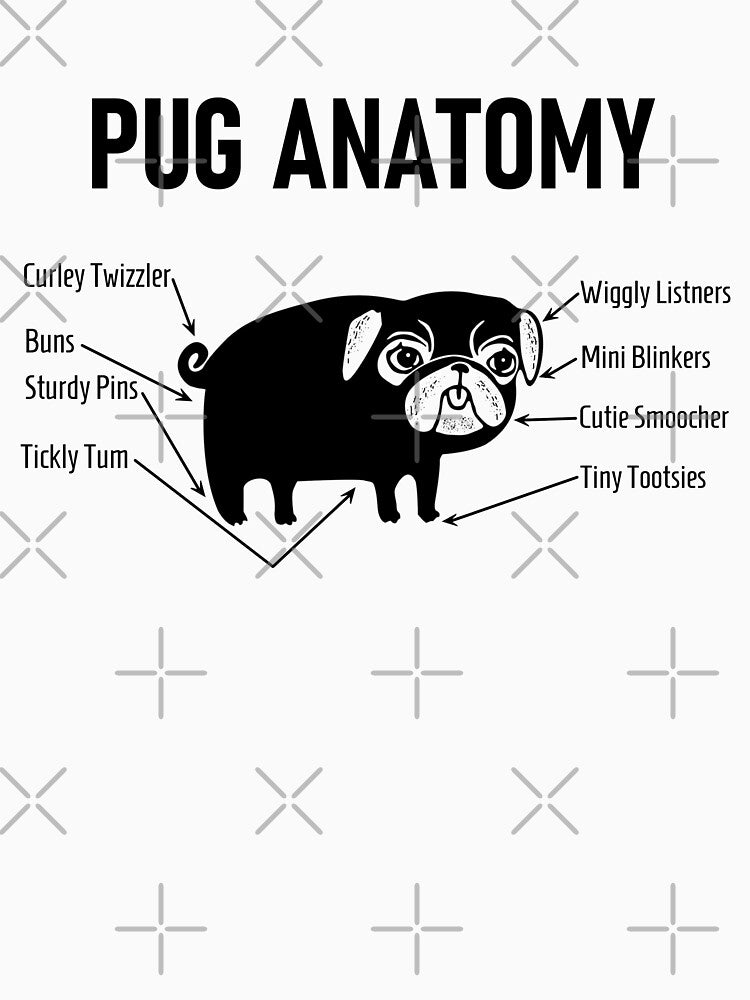 Pug Anatomy - Pug Lover by Anup  K T-Shirts, Hoodie, Sweatshirt | BlankRebels.com (Image 3)